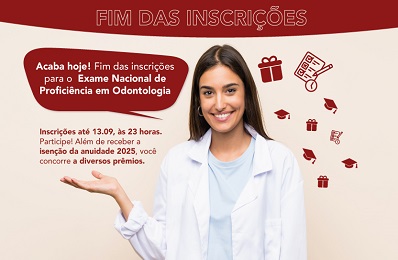 Fim das inscrições Proficiência - 398 x 260