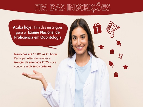 Fim das inscrições Proficiência - 600 x 450