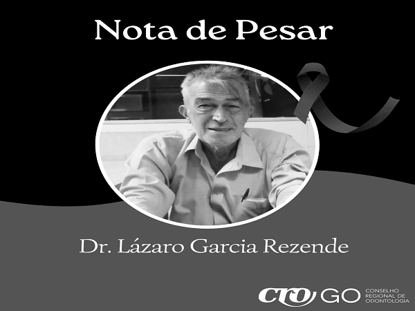 Nota de Pesar - Dr. Lázaro Garcia Rezende - 600 x 450