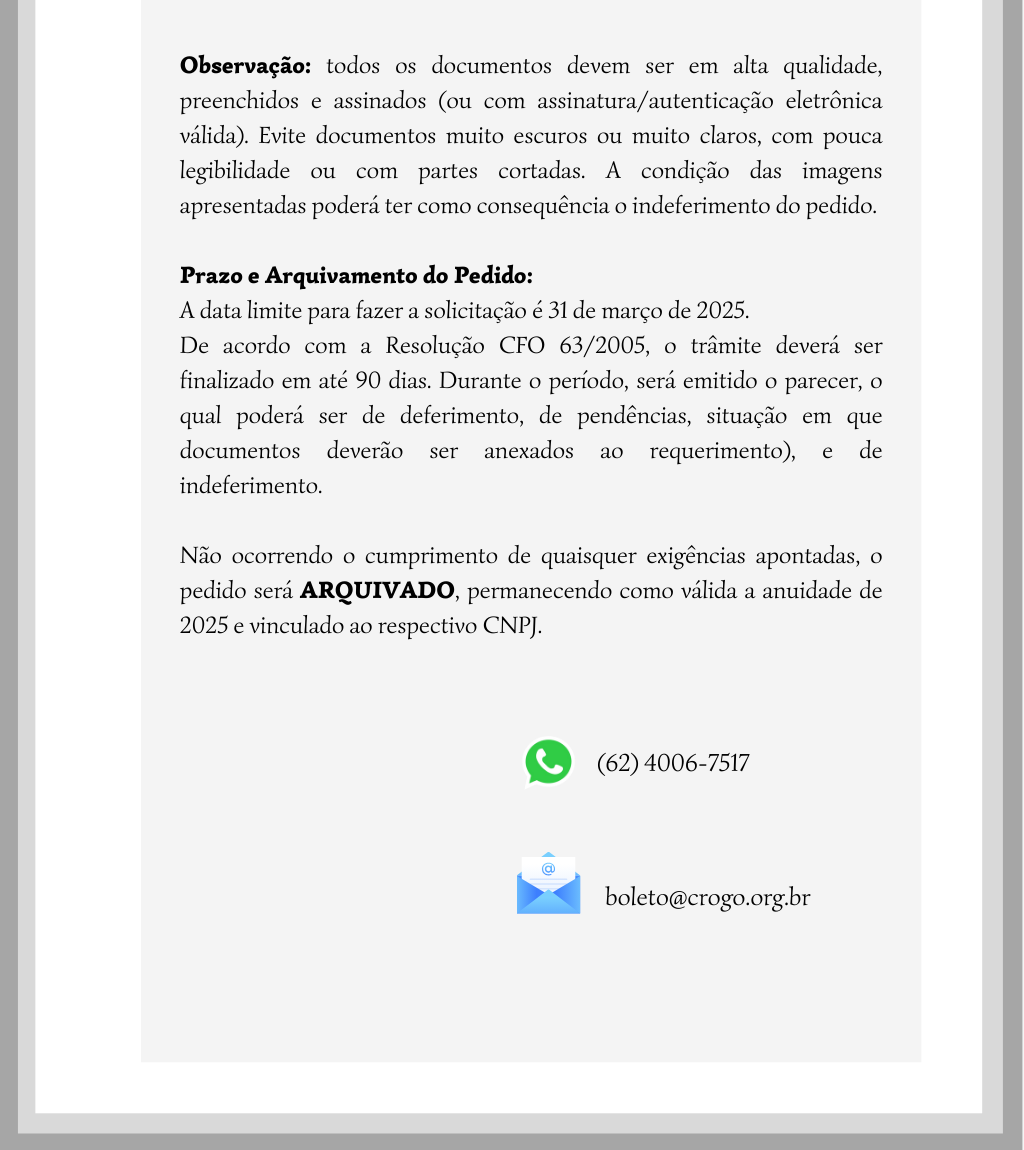 Isenção Anuidade 2025 PJ Unipessoal - 3