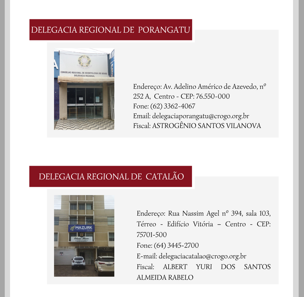 Delegacias regioanais para site atualizadas - julho 1