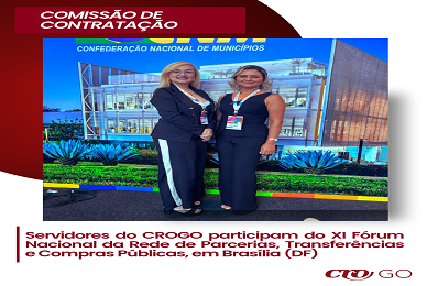 CROGO no XI Fórum Nacional da Rede de Parcerias Transferências e Compras Públicas - 398 x 260
