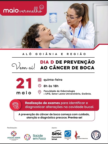 Maio Vermelho 2026 - prevenção ao câncer de boca - 450 x 600