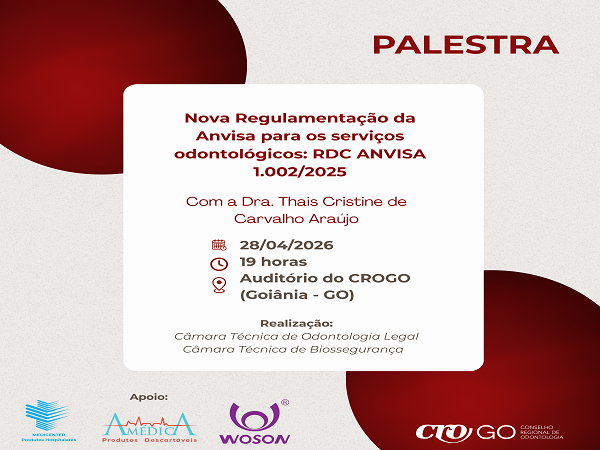 Palestra Nova Regulamentação da Anvisa para os serviços odontológicos - p.1 - 600 x 450