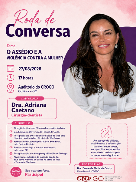 Roda de Conversa - convidada Adriana Caetano