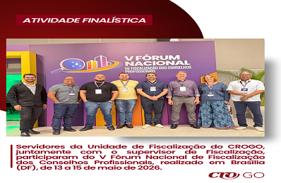 Servidores participam de Fórum de Fiscalização de Conselhos Profissionais - 398 x 260